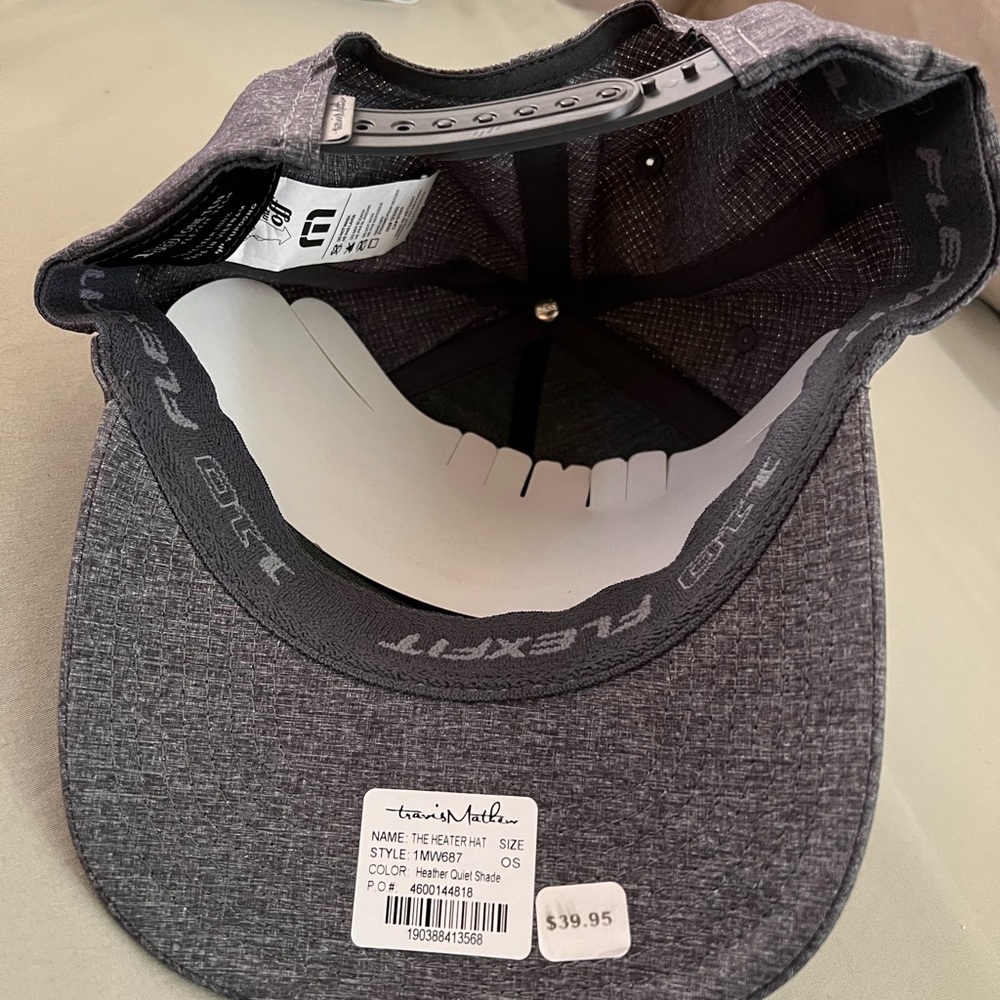 Travis Mathew Gray Curved Brim Hat